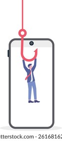Social media illustration, business concept, web design

