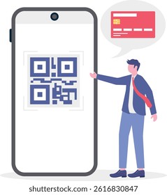 Social media illustration, business concept, web design

