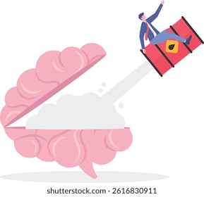 Social media illustration, business concept, web design

