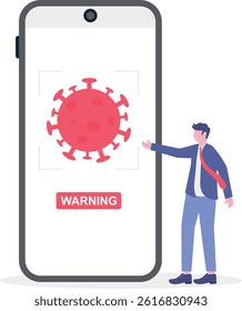 Social media illustration, business concept, web design

