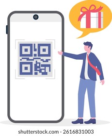 Social media illustration, business concept, web design

