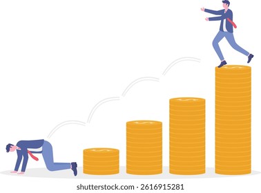 Social media illustration, business concept, web design

