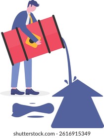Social media illustration, business concept, web design

