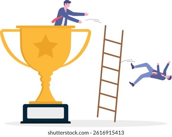 Social media illustration, business concept, web design

