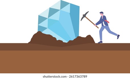 Social media illustration, business concept, web design

