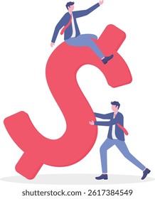 Social media illustration, business concept, web design

