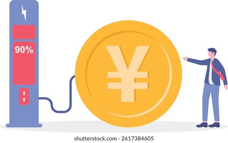 Social media illustration, business concept, web design

