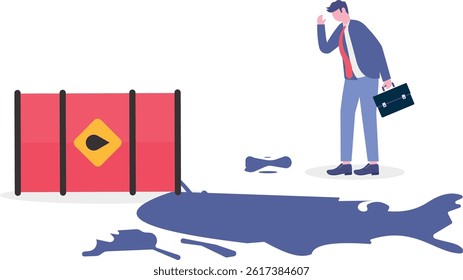 Social media illustration, business concept, web design

