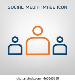Social media image icon. Vector illustration