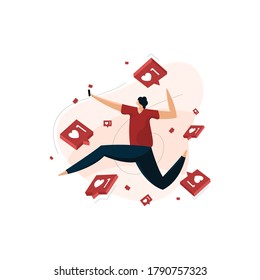 concepto de influencia de los medios sociales, aumentar sus seguidores en los medios sociales, estrategias de marketing
