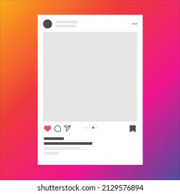 Social Media Instagram App Account Photo Template Carousel