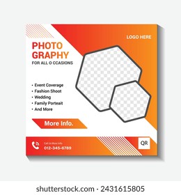 social media or instagram post design template