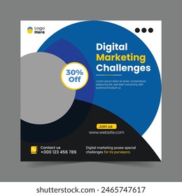 social media and instagram post template banner