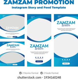 Social Media Instagram Stories And Feeds For Your Business Multipurpose Zamzam Water