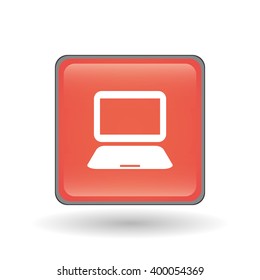 Social media and laptop design, vector illustration