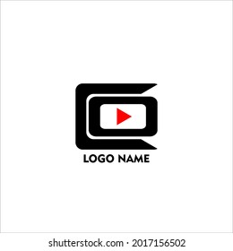 social media letter C O logo design