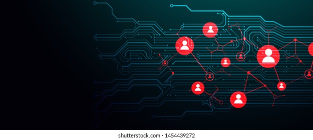 Social media light vector background. Communication concept.