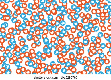 social media like background