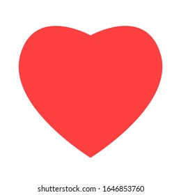 Social media like and heart icon shape for live stream video, chat, likes on white background. Saint Valentines day vector illustration.
