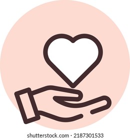 Social media like, illustration, vector on a white background.