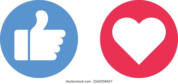 Social Media Like , Love Icons , Engagement Symbols Pack.
