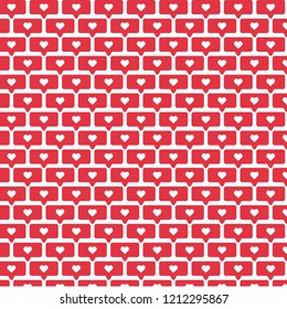 Social media like notification pattern