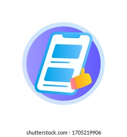 Social media likes vector icon with purple gradient stlye. illustration icon. social media marketing icon