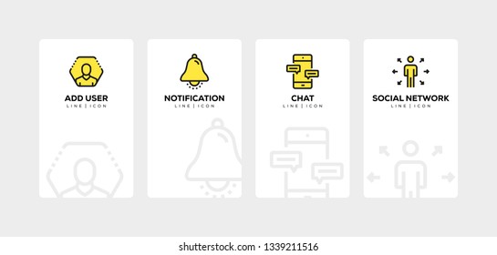 SOCIAL MEDIA LINE ICON SET
