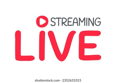 social media live broadcast icon streaming video online meeting