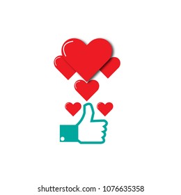 Social Media Love Icon 
