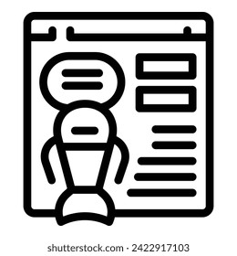 Social media magnet icon outline vector. Data share. Loyalty program