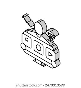 social media manager isometric icon vector. social media manager sign. isolated symbol illustration