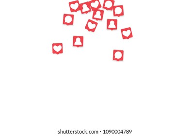 Social media marketing background. 