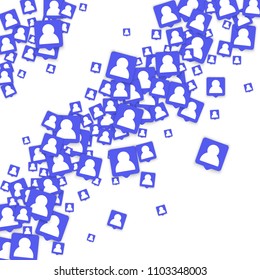 Social media marketing background. 