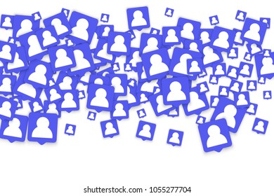 Social media marketing background. Blog design.  Social networks. Follow and Share Social Media Icons Background for App, Application, Marketing, Smm, Ceo, Web, Internet, Analytics, Business.