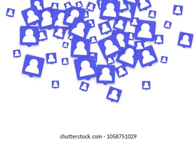 Social media marketing background. Blog design.  Social networks. Follow and Share Social Media Icons Background for App, Application, Marketing, Smm, Ceo, Web, Internet, Analytics, Business.
