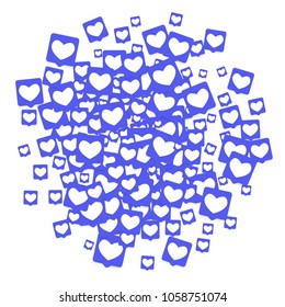 Social media marketing background. Blog design.  Social networks. Follow and Share Social Media Icons Background for App, Application, Marketing, Smm, Ceo, Web, Internet, Analytics, Business.