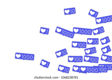 Social media marketing background. Blog design.  Social networks. Follow and Share Social Media Icons Background for App, Application, Marketing, Smm, Ceo, Web, Internet, Analytics, Business.