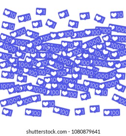 Social media marketing background. Blog design.  Social networks. Follow and Share Social Media Icons Background for App, Application, Marketing, Smm, Ceo, Web, Internet, Analytics, Business.
