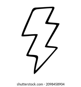 Social media marketing business marketing doodle vector illustration lightning