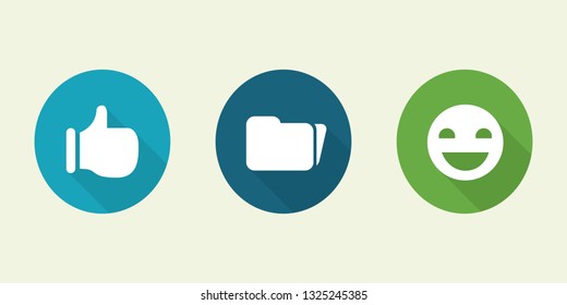 Social media marketing button. Network vector icon set.