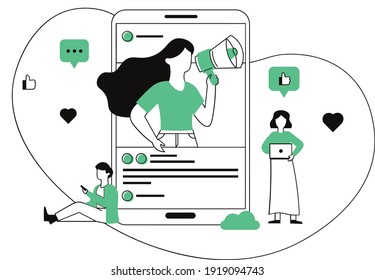 social media marketing chats
illustrations