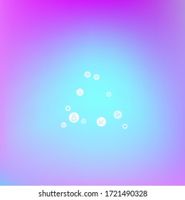 Social media marketing, Communication networking concept. Random icons social media services tags on color background. Comment, friend, like, share, target, message. Vector Internet concept.