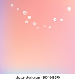 Social media marketing, Communication networking concept. Random icons social media services tags on color background. Comment, friend, like, share, target, message. Vector Internet concept.