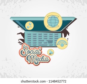 social media marketing with computer