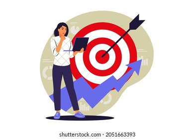 Social media marketing concept. Advertising campaign. Vector illustration. Flat.