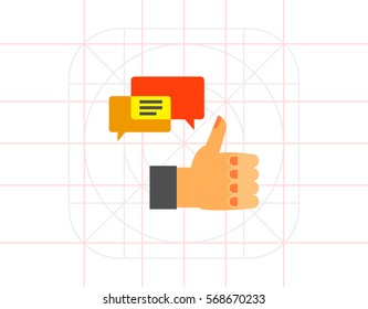 Social Media Marketing Concept Icon