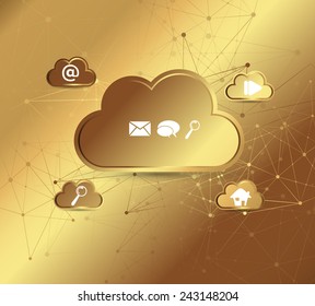 Social media marketing concept, vector