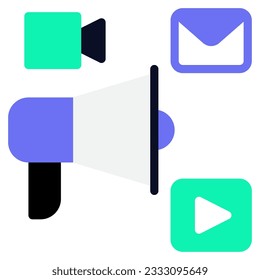 Social Media Marketing Icon can be used for uiux, web, infographic, etc