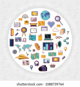 social media marketing icons